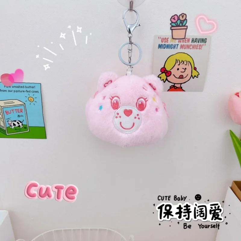 Miniso Cute Sweetheart Rainbow Bear Coin Wallet Keychain Pendant Lipstick Headphone Storage Bag Mini Coin Wallet Decoration