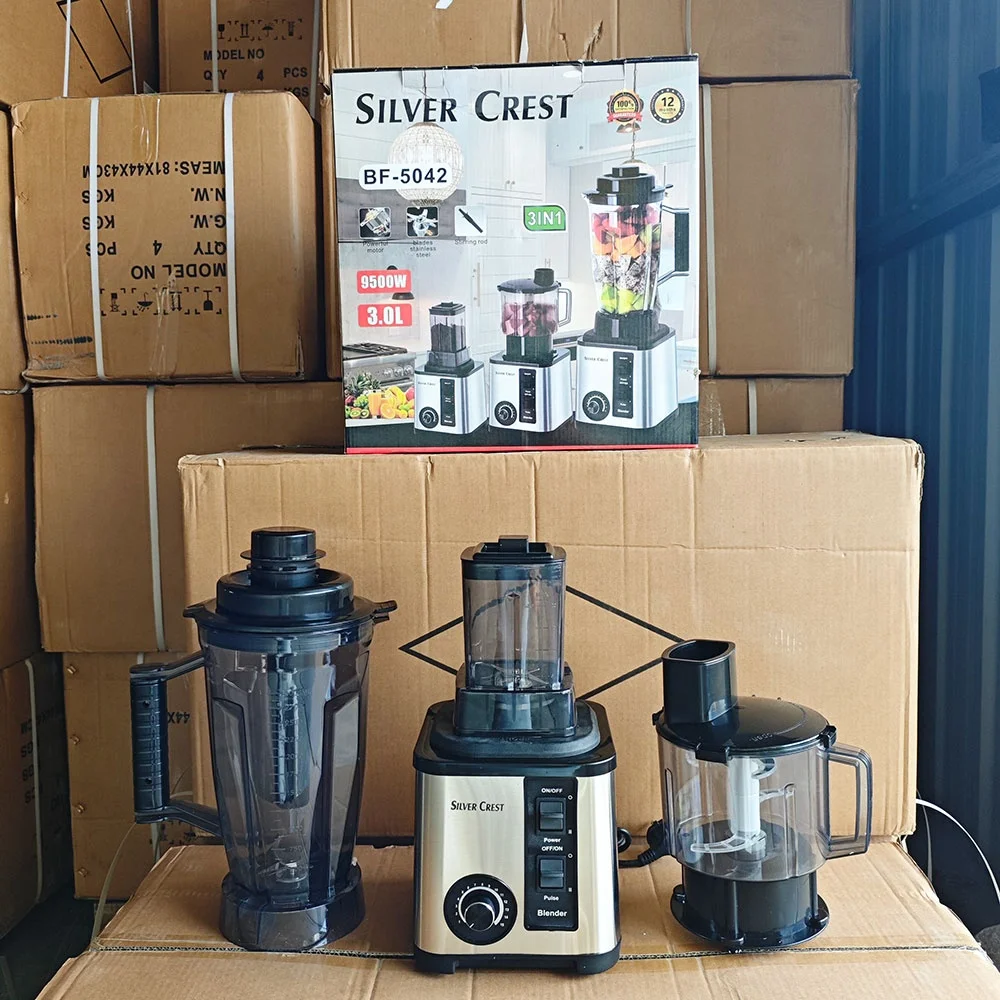 3 in 1 8 in 1 SILVER CREST BARDEFU Blender 3L 9500W Heavy Duty Mixeur Blender Food Processor Blender Machine Shaved Ice Machine