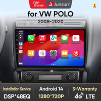 Junsun Wireless CarPlay Radio Multimedia For VW Volkswagen POLO 5 sedan 2008-2020 Android Auto GPS Autoradio Car Intelligent