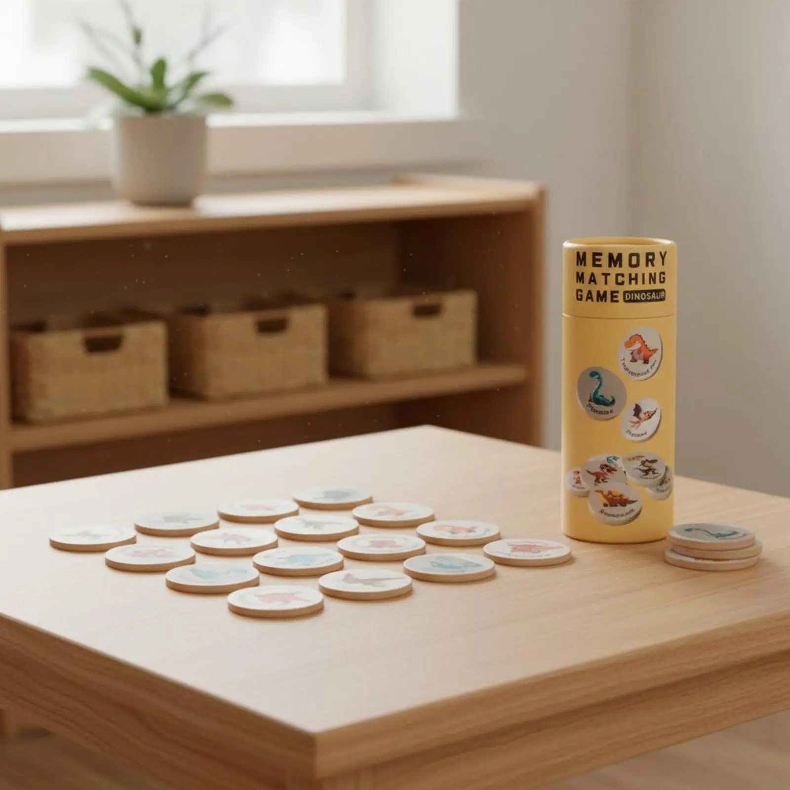 

Wooden Memory Game Concentration Training Picture Matching Toy Cartoon Memory Tiles Early Learning Educational for Children