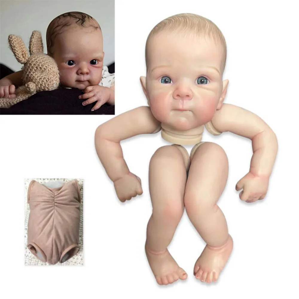 

18inches Reborn Doll Kit Bettie Sweet Baby Already Painted 3D Skin with Visible Veins DIY Reborn Doll Parts Kit Bebe Reborn