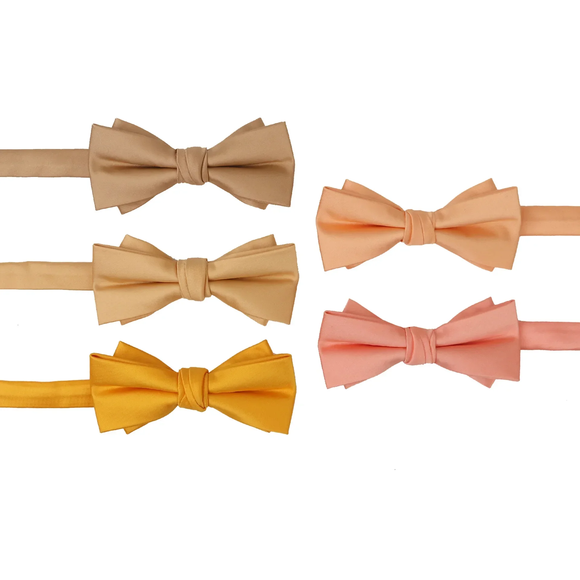 Solid color RED blue yellow white men's polyester bow tie business fashion Bridegroom and groomsman wedding bow tie multicolor.