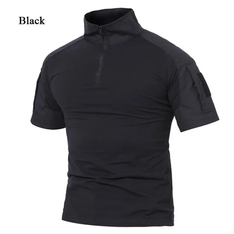 Tactical T-Shirts Men Sport Outdoor Military Tee Quick Dry Short Sleeve Shirt Hiking Hunting Army Combat Men Clothing Breathable