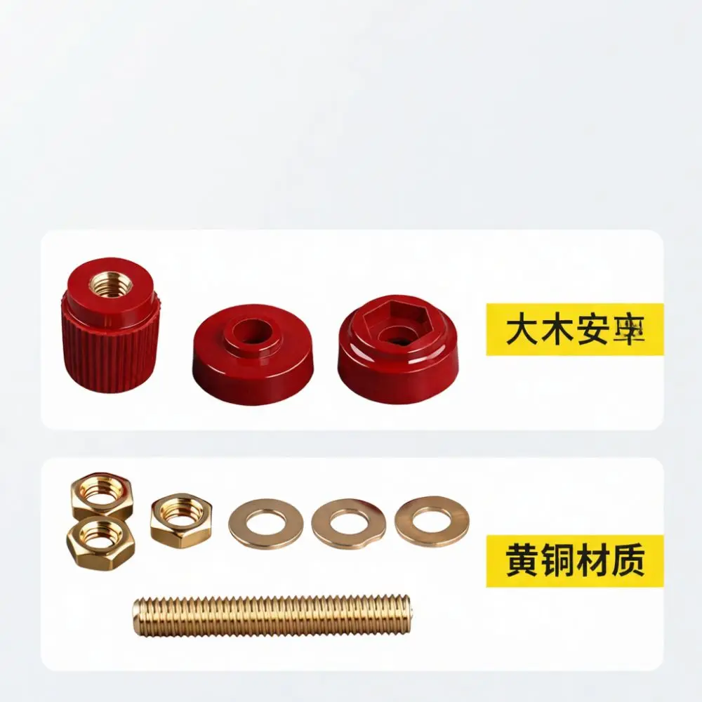 For CHKL Heavy Duty Pure Copper Terminal Post High Power Inverter Threaded Connector Electrical Maintenance Equipment