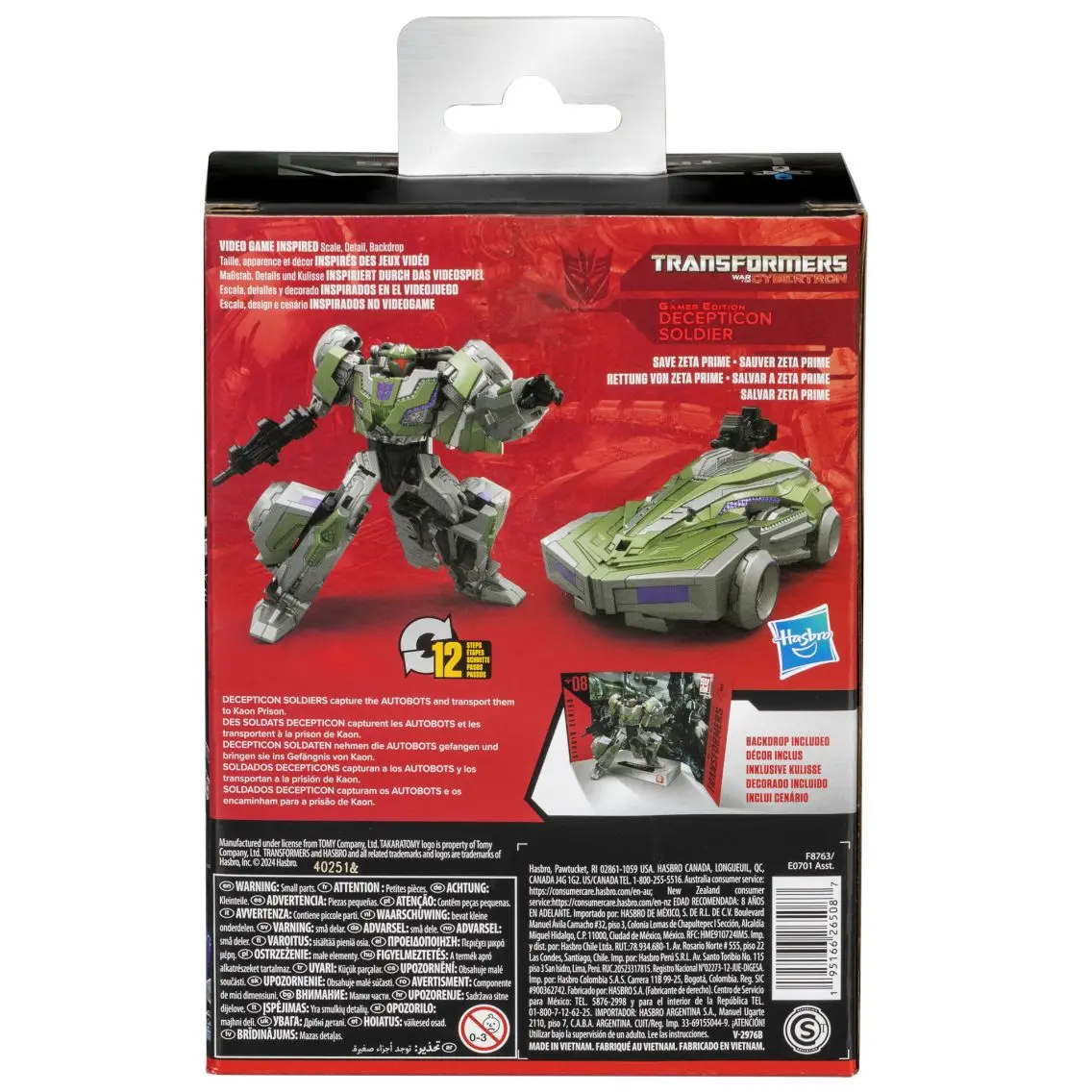 Hasbro Transformers Studio Series: Deluxe Transformers: War for Cybertron 08 Decepticon Soldier Figuras de acción Regalo de Navidad