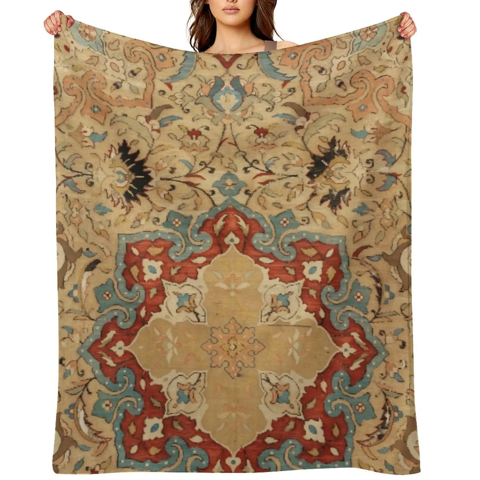 

Antique Kilim 2 Throw Blanket christmas gifts Flannel Cute wednesday Blankets