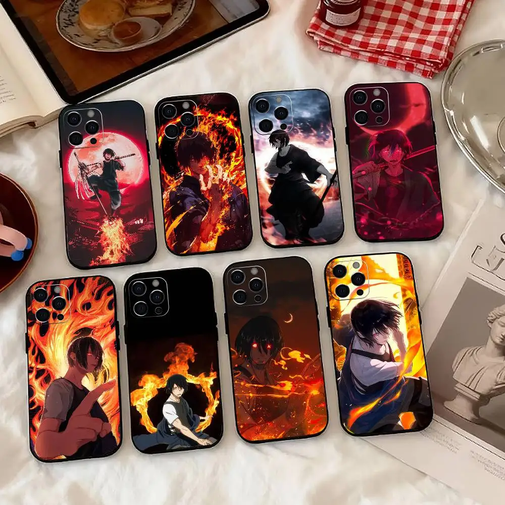 

B-Benimaru S-Shinmon F-Fire F-Force Phone Case For iPhone 17, 16,15,14,13,12,11 Plus,Pro Max, Others Soft Black Cover