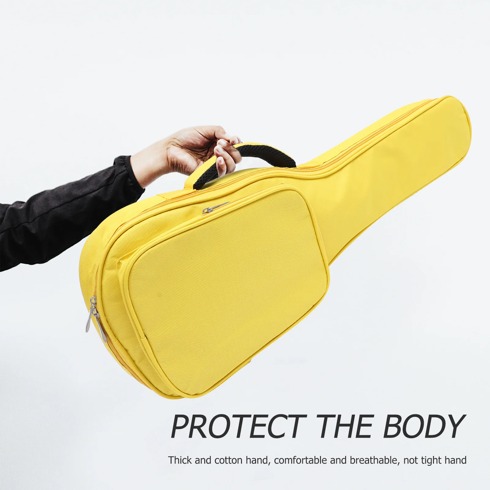 

1Pcs Padded Ukulele Bag Oxford Cloth Waterproof Portable Case for 4-String Instrument Large Capacity Gig Bag with Adjustable