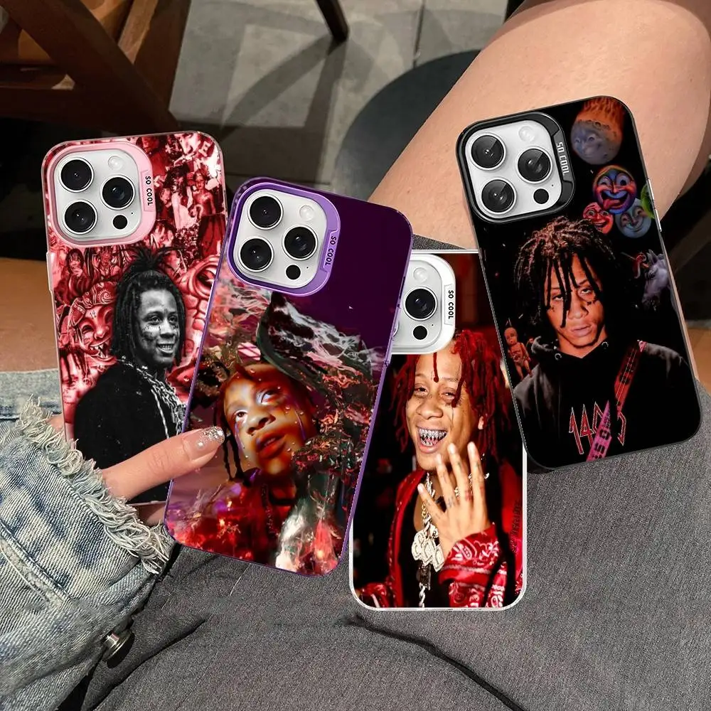 Rapper T-Trippie R-Redd For iPhone 17 16 15 14 13 12 11 Pro Max Plus Matte Color Back Phone Cover