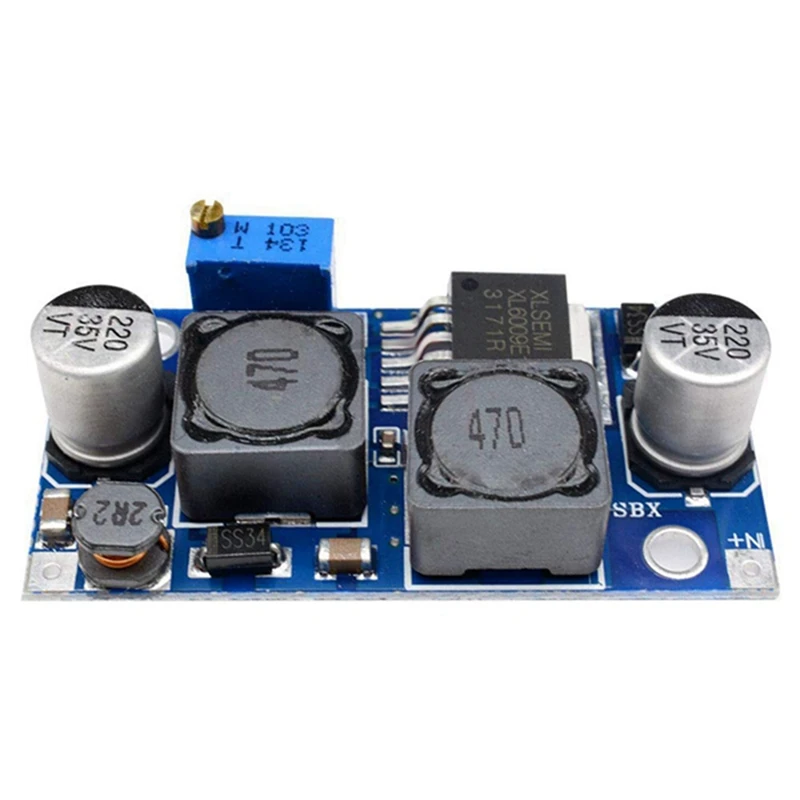 4 Stuks Verstelbare DC-DC Buck Boost Converter Automatische Brede Spanningsregelaar Xl6009 Spanningsmodule