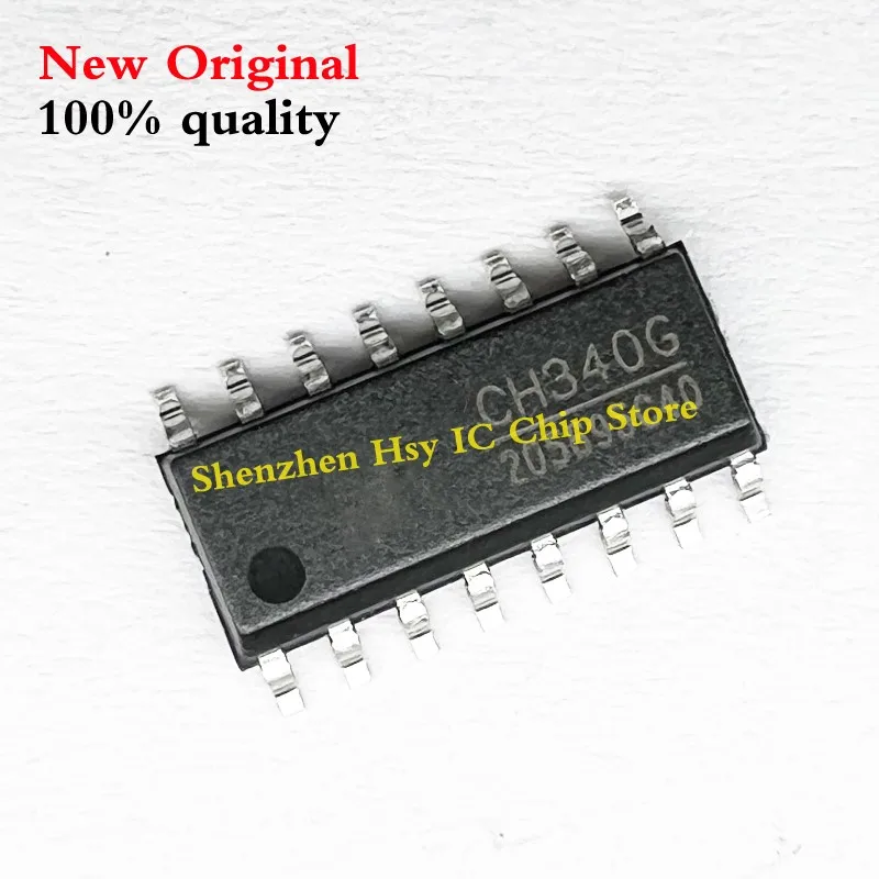 (5pcs)100% New CH340B CH340C CH340E CH340G CH340K CH340N CH340T IC SOP16 SOP8 SSOP20 USB to UART interface USB Converter Chip