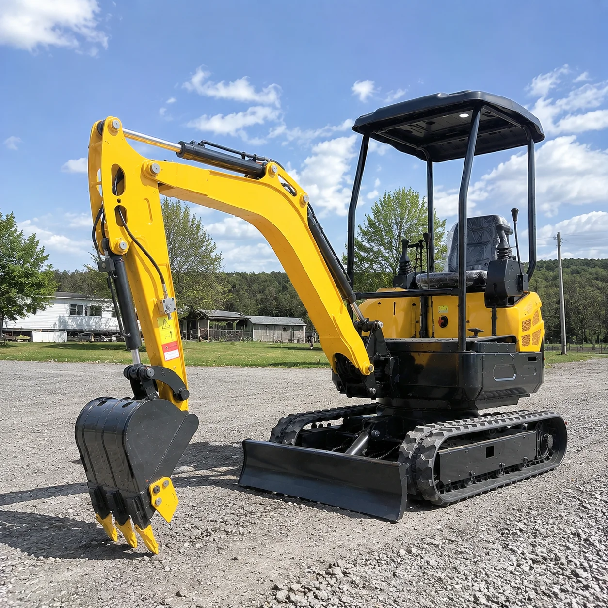 Customized 1.8 Ton Mini Digger Crawler Excavator Hydraulic Earthmoving Compact Machine Heavy Duty Rubber Track High Quality