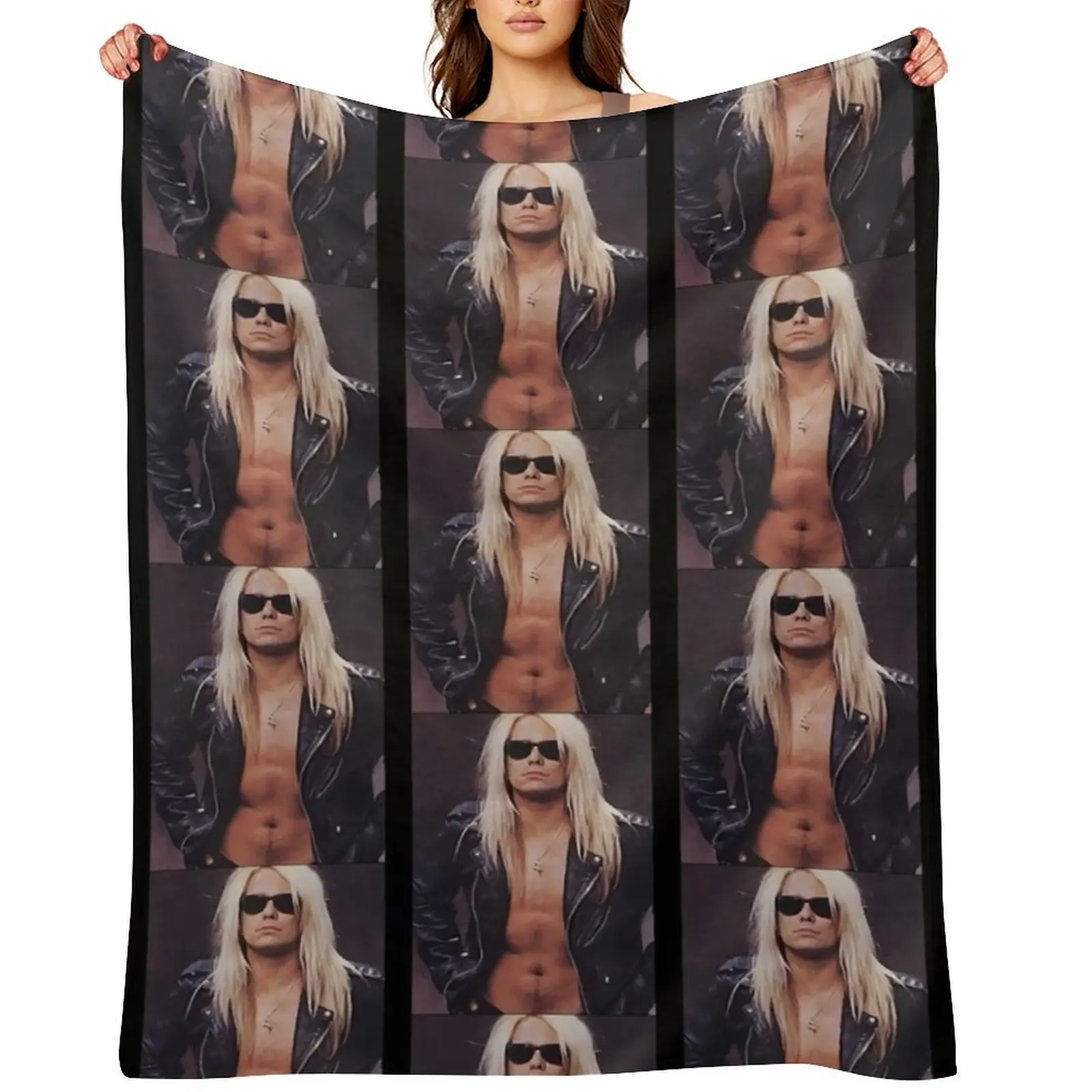 

Vince Neil For Fans Throw Blanket Personalized Gift blankets ands Camping Softest Blankets