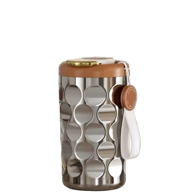 Coffee insulated cup with 316 stainless steel ceramic inner pot, tea cup with high aesthetic value, accompanying cup