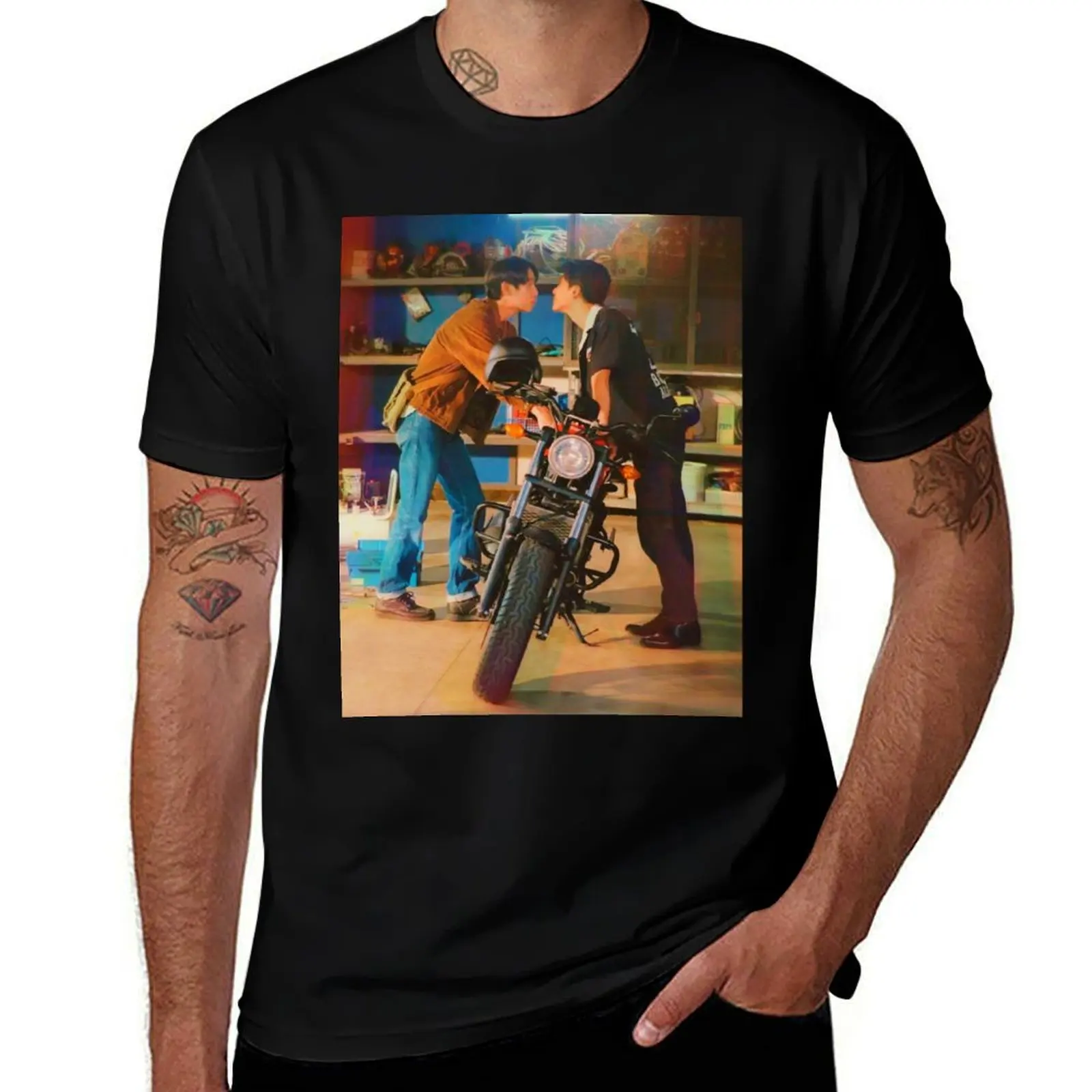 

Only friends the series Thai BL series First Khaotungg  Sand Ray T-Shirt anime t shirts for man T-Shirt