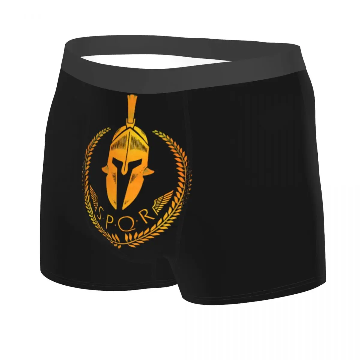 Personalizado Cool SPQR Imperio Romano Boxers pantalones cortos bragas calzoncillos masculinos estiramiento legión romana calzoncillos ropa interior