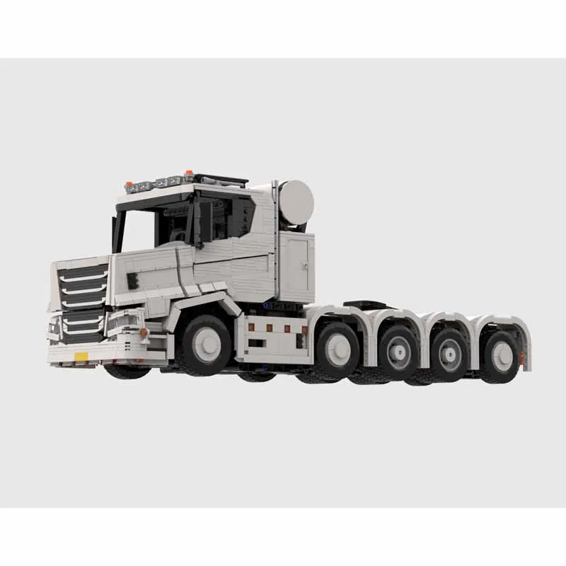 MOC-239806 Torpedo laag profiel tractor bouwsteenspeelgoed, vrachtwagenkop, 3350 stuks, verjaardagscadeau, kerstspeelgoedcadeau