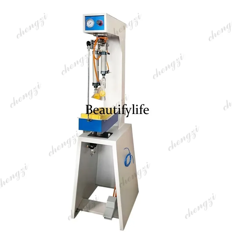 A81 Simple pneumatic casual shoe edge sole side marking machine for sports shoe production