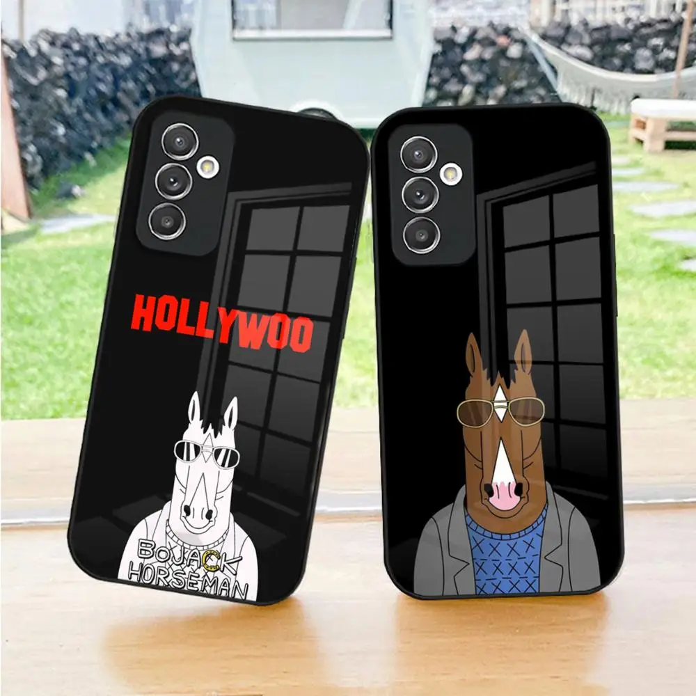 Cartoon B-boJack Horsemans Phone Case For Samsung S24 Ultra S25 S23 S22 S20 Fe S21 Plus A16 A54 A34 A24 A53 Glass Cover