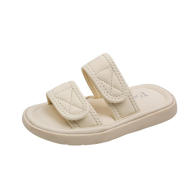 

Сандалии детские для дома, мягкая нескользящая подошва, летние босоножки принцессы для мальчиков и девочек, Спортивные Тапочки для малышей