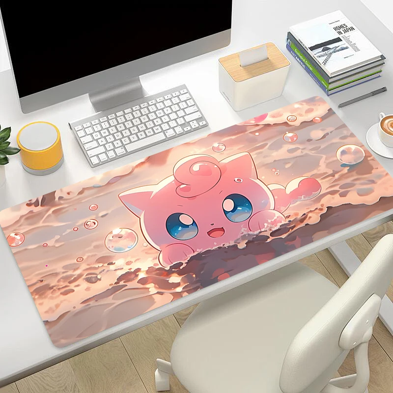 Mouse Pad J-Jigglypuff Gaming Laptops Keyboard Mat Deskmat Pc Accessories Desk Protector Gamer carpet P-Pokémon PC Mousepads XXL