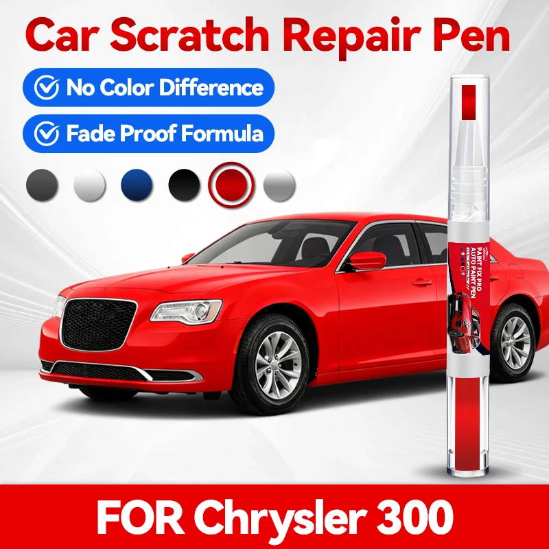 

Карандаш для подкраски колесных дисков, ручка для ремонта автомобильной краски, для Chrysler 300 2005-2023, аксессуары для ремонта царапин, серебристый PSC, белый P