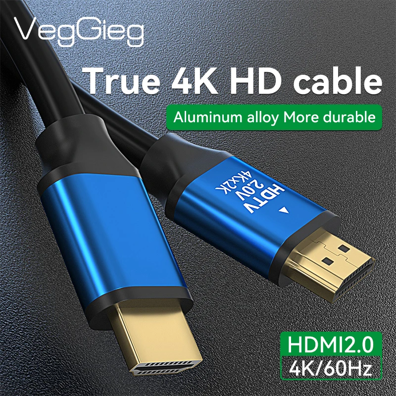 HDMI Cable 2.0 4K Cable 4K@60Hz 18Gbps for Monitors PS5/4 Xbox Fire HDTV Stick Blue Ray Player HDR High Speed Ethernet  10m 15m