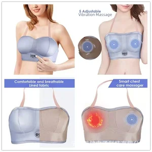 Drahtlose intelligente thermische Massage -BH für Frauen, Vibrations Brustmassage, atmungsaktives Sport -BH, Hausgebrauch, neu 8 Hauptverkäufe Sutia Massagegeräte - №8