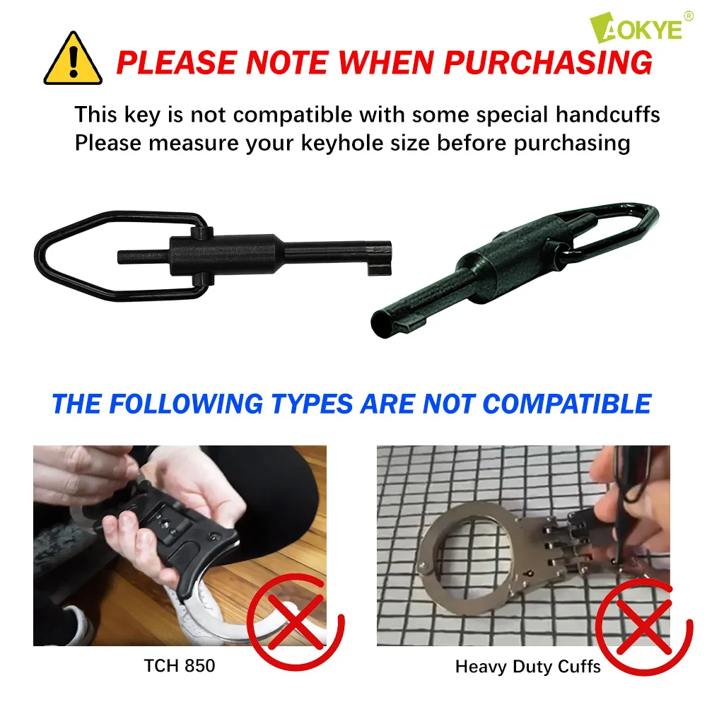 Mini Release Tool, Made of High Carbon Steel, With Key Ring, Suitable for Most Restraint Devices, Daily Spare Release Accessory