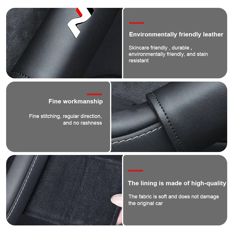 Car Door Inner Handle Protector Armrest Handle Decor Cover For Hyundai N Line Tuscon NX4 I20 I30 I10 Sonata Elantra - view 3