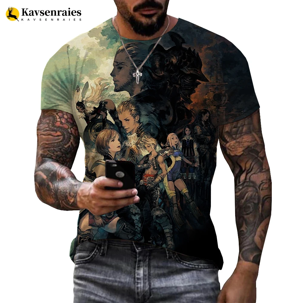 

New Fashion Men's T-shirt Game Final Fantasy XII The Zodiac Age 3d Print Men's Women's Casual Cool T-Shirt 6XL