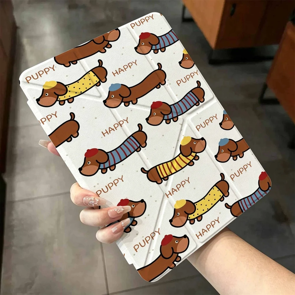 Best Seller Happy Puppy For IPad Mini Air Pro 13 12.9 11 10.9 10.5 10.2 9.7 8.3 7.9 inch 5 6 7 8 th Pen Slot Tablet Case