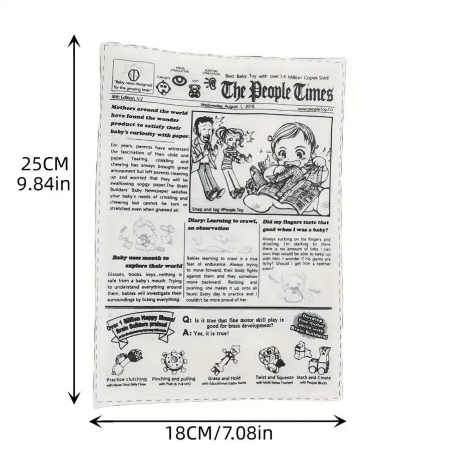 1pc Pet Scent Black And White Noise Paper Toy Interactive Chew Resistant Dog Cat Toy Sound Producing Self-Entertainment