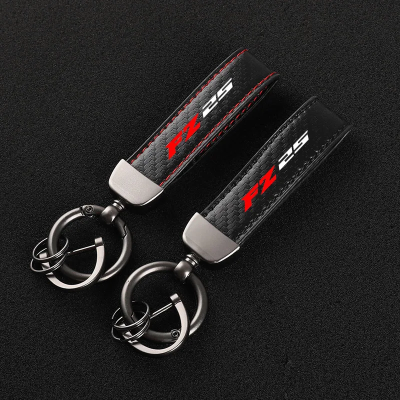 High-Grade Carbon Fiber Motorcycle Keychain Holder Keyring for Yamaha MT25 MT-25 FZ25 MT 2015-2021 Accessories