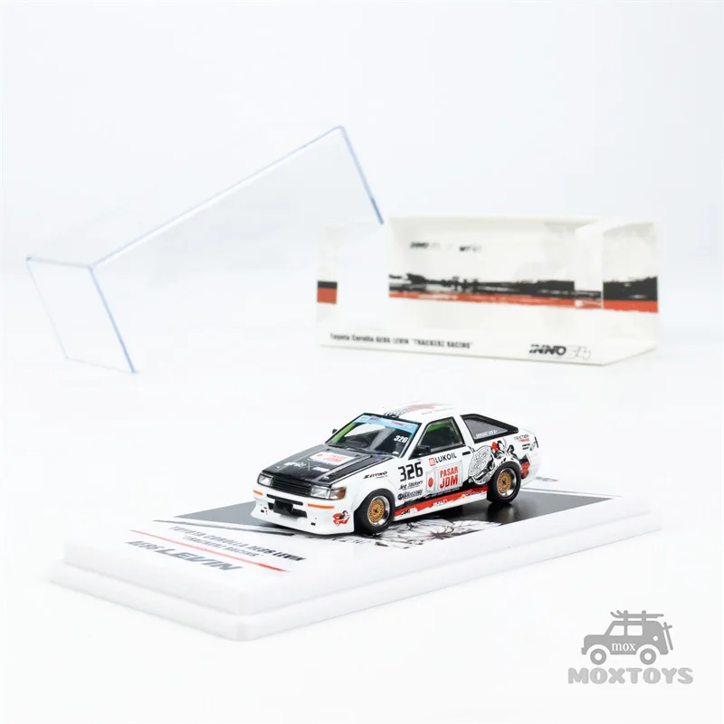 INNO 1:64 COROLLA AE86 Levin & LANCER EVOLUTION III TRACKERS RACING Diecast Model Car