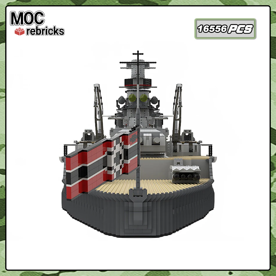 WWII Admiral Graf Spee Heavy Cruiser Model MOC Navy Advanced Technology Warship Building Blocks Assembly Bricks รวบรวมของเล่น