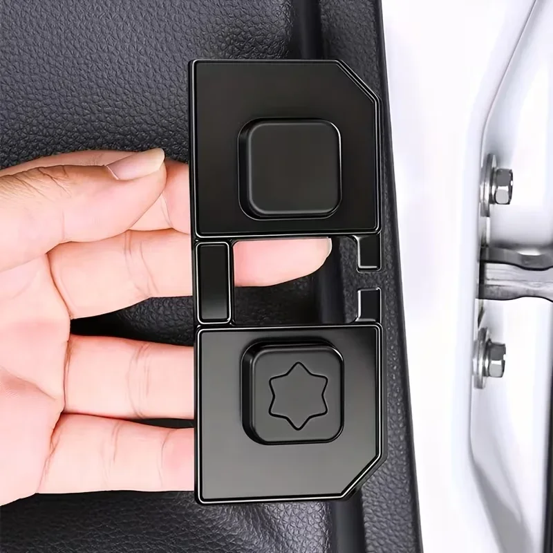 4Pcs Silicone Car Door Shock Absorbing Pads, Waterproof Self-Adhesive Anti-Rattle Buffer Pads, Universal Auto Door Cushions