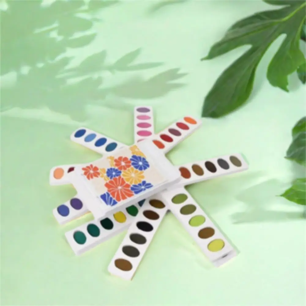 Plastic Watercolor Paint Box Portable Washable Multi-color Paint Box Expandable Eco-friendly Oil Painting Box