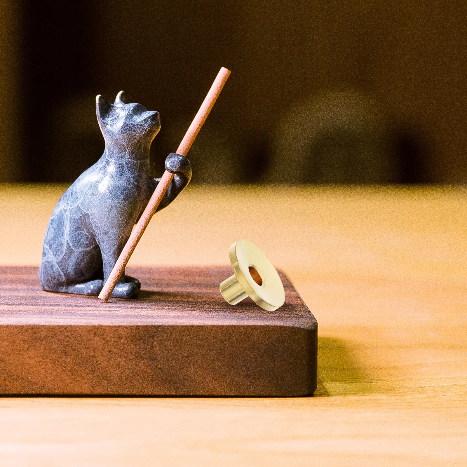 

5 Pcs Copper Incense Stand Cone Metal Stands Brass Aromatherapy Pillars Columns Backflow Golden Rack Holder