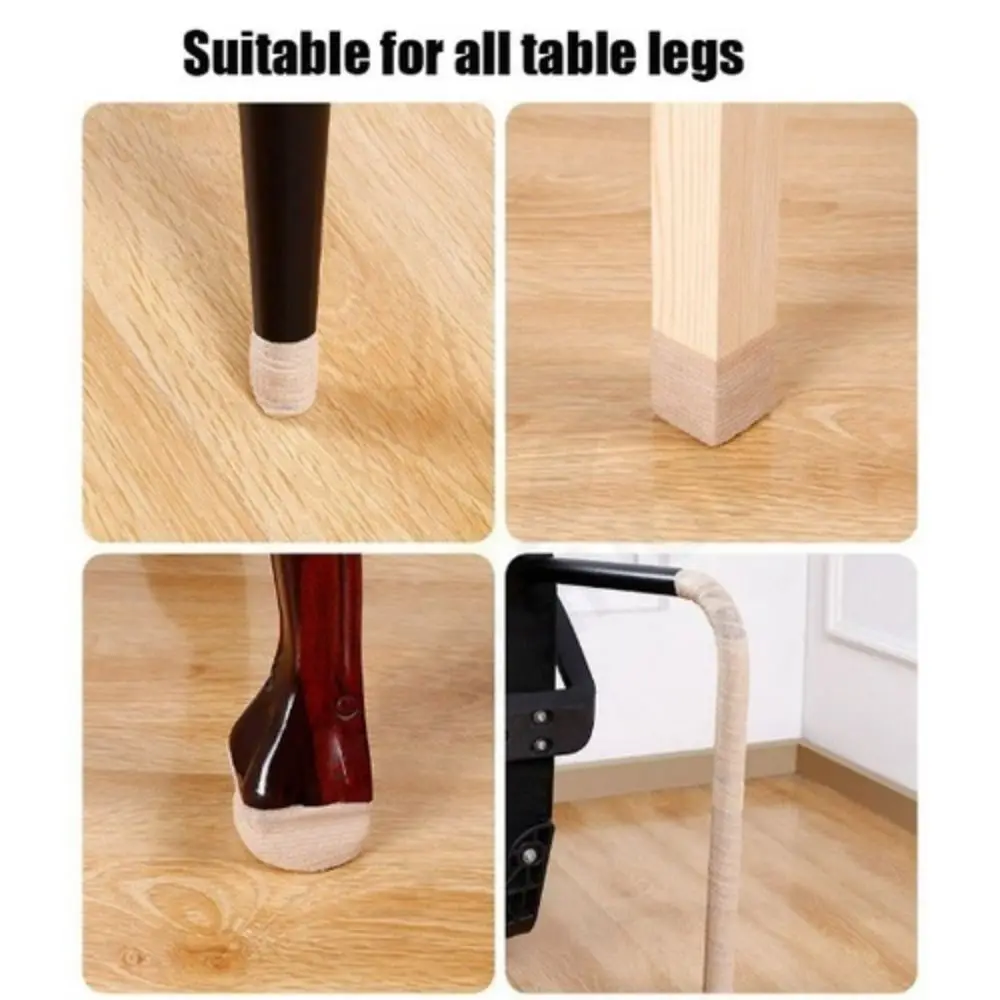 Anti-slip Felt Furniture Roll Chair Table Leg Cover Stickers Pads Self Adhesive Furniture Sliding Strip for Sofa Floor Protector