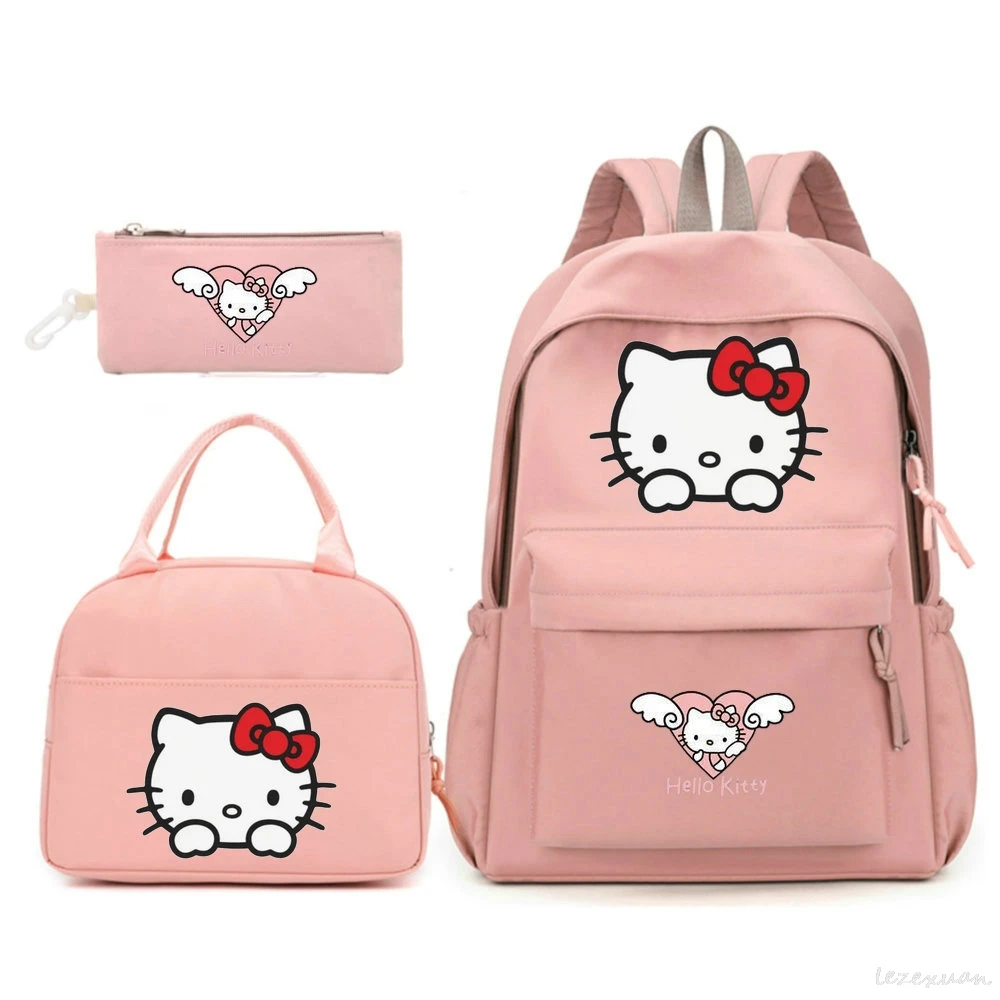 hello kitty School Bags Printing Laptop Daypack Bookbag Cartoon Travel Daypack Student Women Backpacks