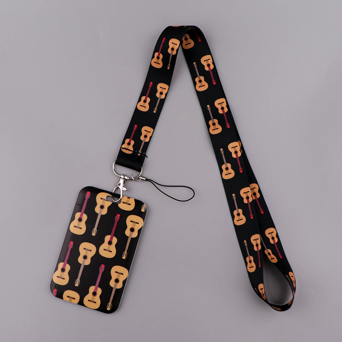 

Guitar Neck Straps Lanyard Car Keychain ID Card Pass Gym Mobile Phone Key Ring Badge Holder Jewelry