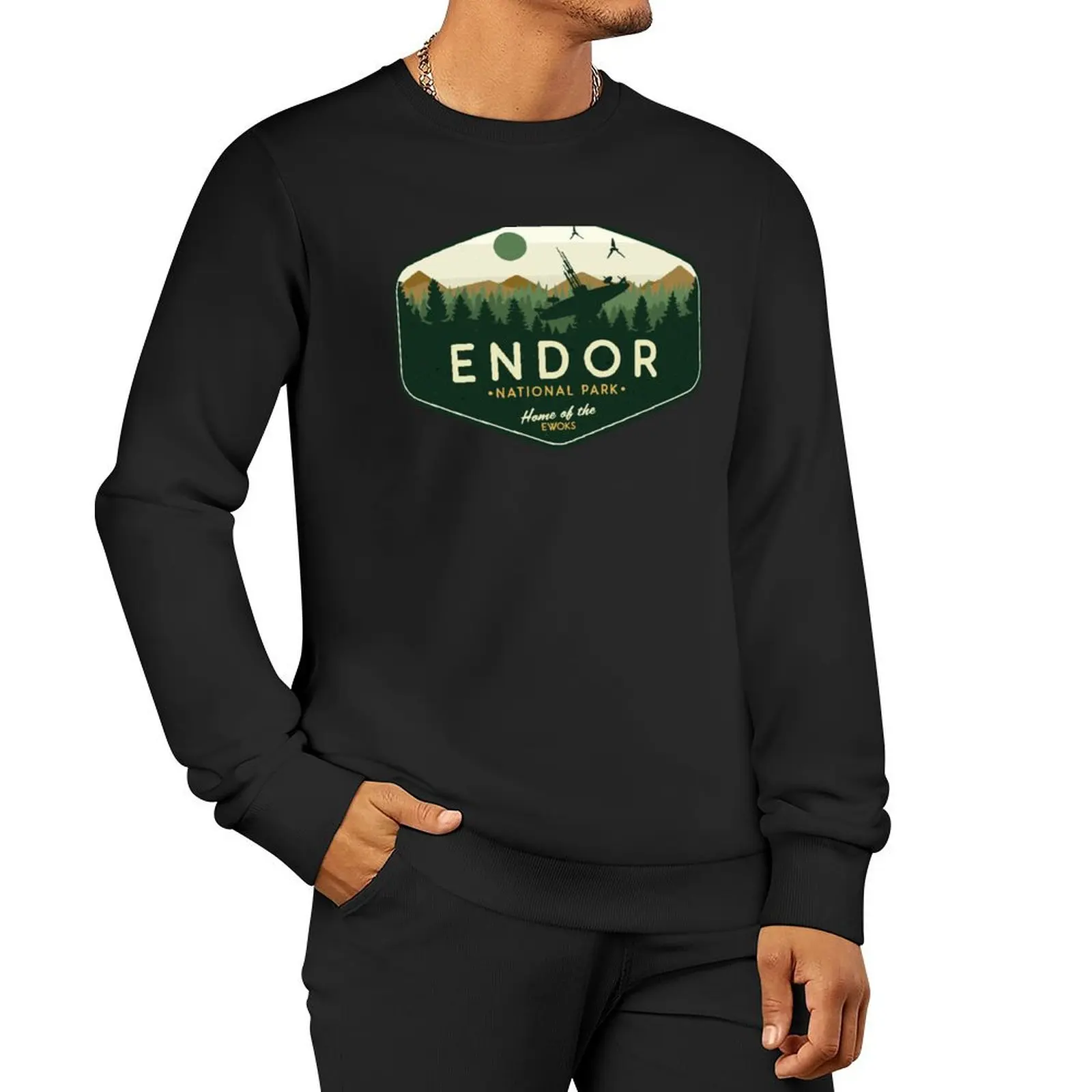 

Endor National Park: Home of the Ewoks Sweatshirt blouse clothes for men men's clothing sweatshirts men