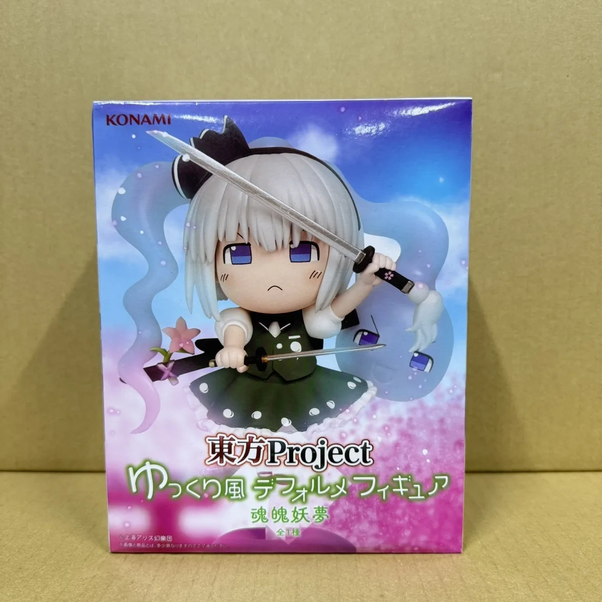 Оригинальные фигурки Konami Touhou Project Konpaku Youmu из ПВХ, милые коллекционные модели-статуэтки
