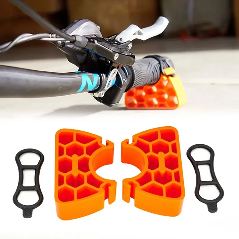 2Pcs Bicycle Handlebar Support Stand, Bike Inverted Parking Stabilizer Holder for Mountain Bike E-Bike Repair Maintenance