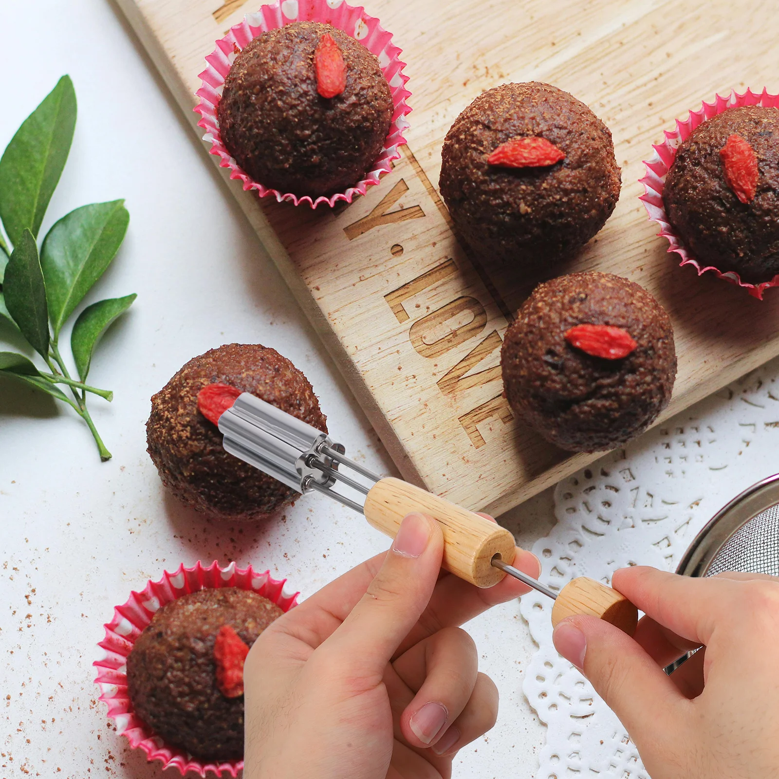 

1Set Flower Heart Star Cupcake Corer Set Stainless Steel Cupcake Hole Punch Cake Core Remover Baking Accessories