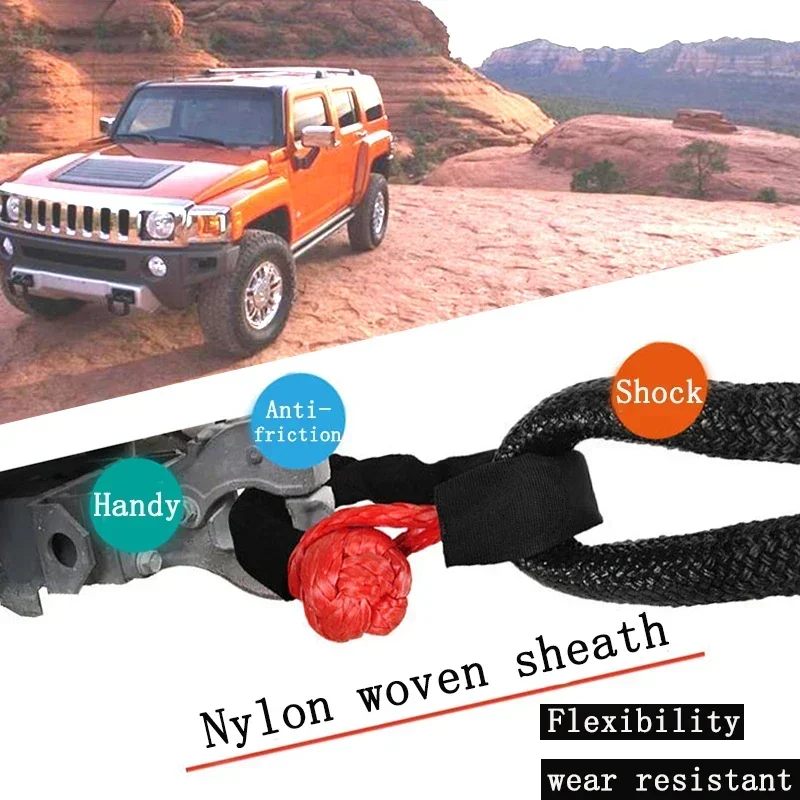 Off Road 42,000Lbs Break Strength 19T Synthetic Soft Shackle 1/2