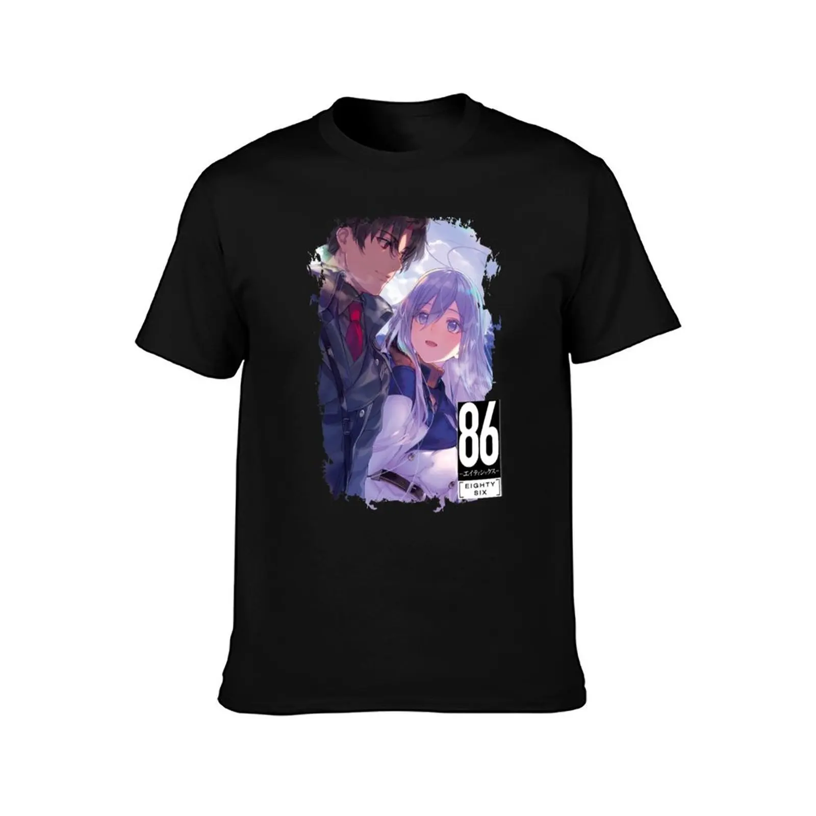 Shinei Nozen and Anju Emma 86 Eighty Six T-Shirt Summer Casual Cotton Tee Oversized Streetwear Tops Vintage Graphic Print