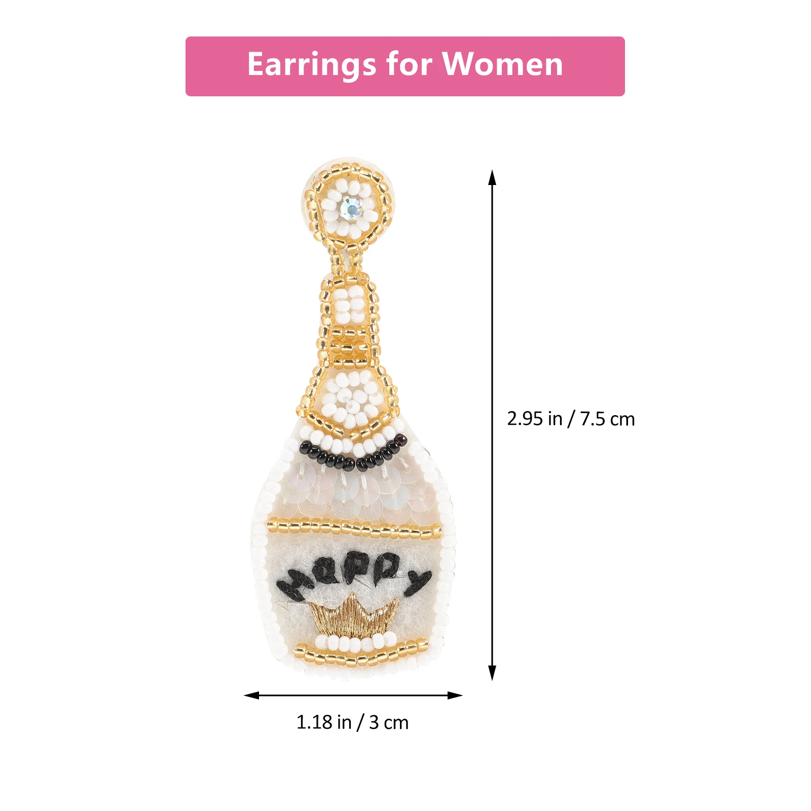 

Earrings for Women Sparkly Sequin Summer Accessories Gift Bead Woven
