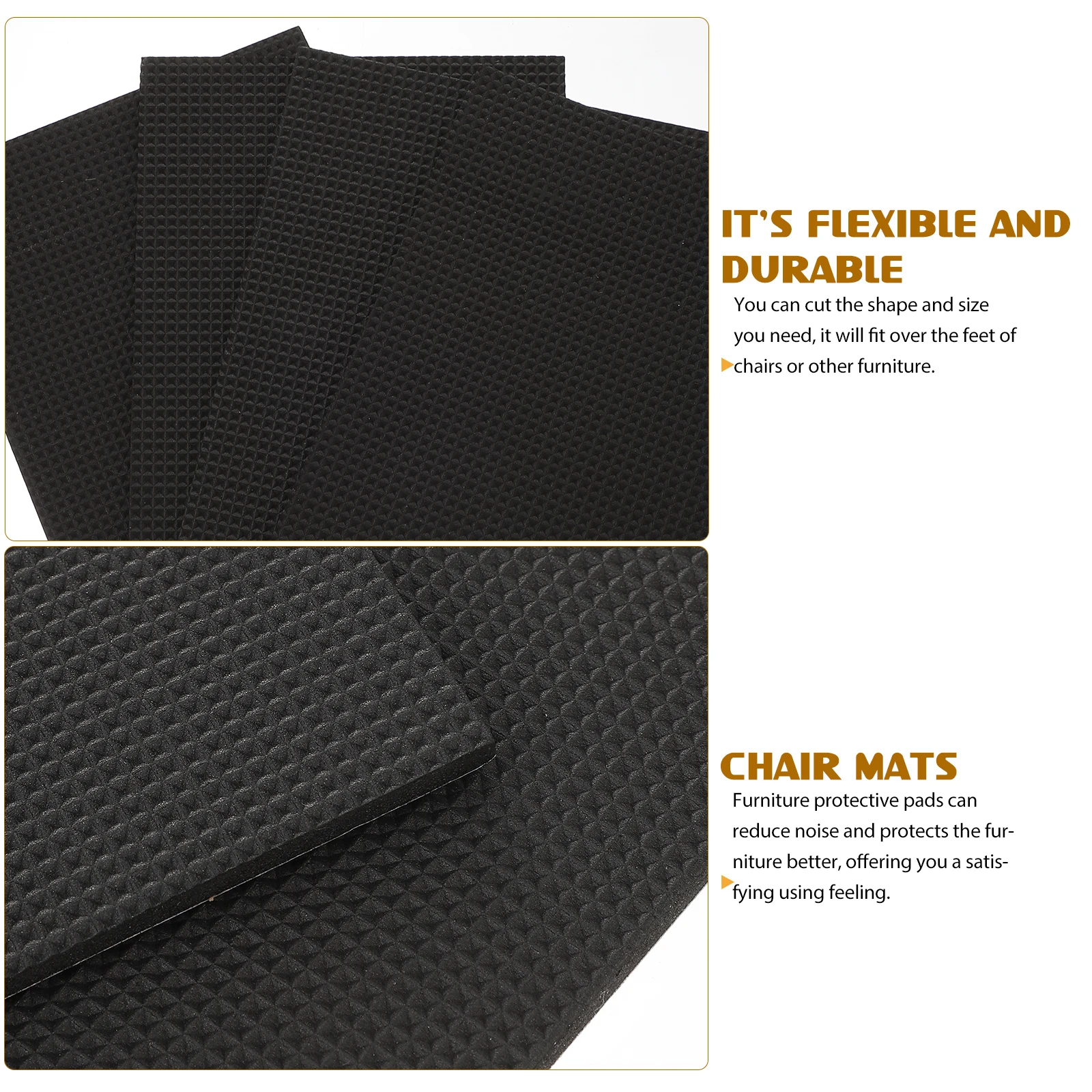 

30 Sheets Shockproof Anti slip Furniture Pads EVA Felt Hardwood Floors Chair Leg Protectors No Marks Cushioning
